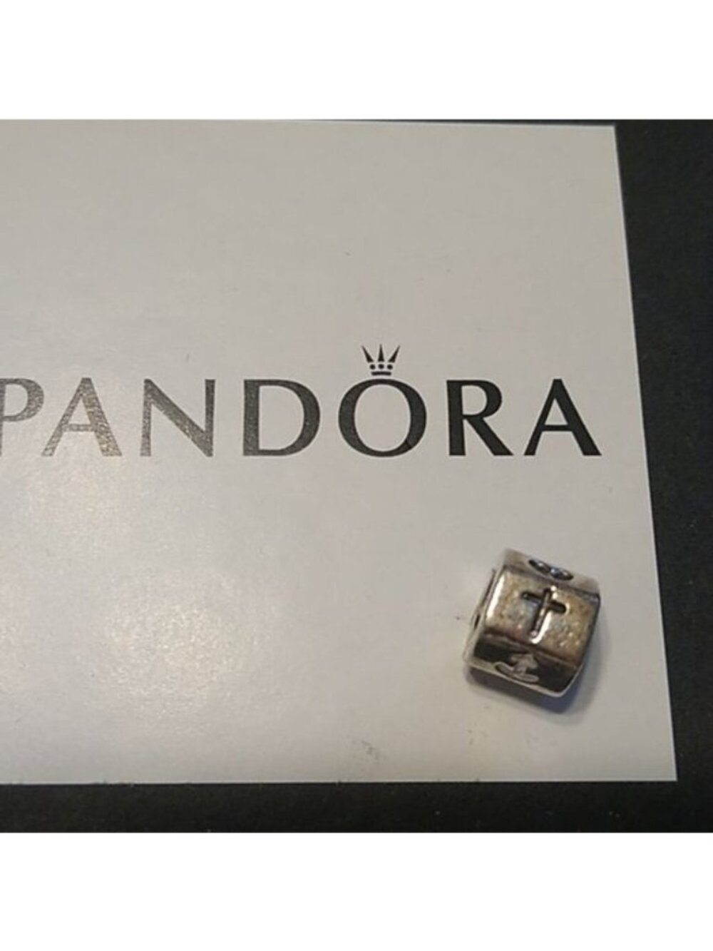 Pandora Sterling Silver Faith, Hope, Love Charm 790119
